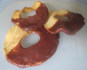 Pommes séchées au chocolat
